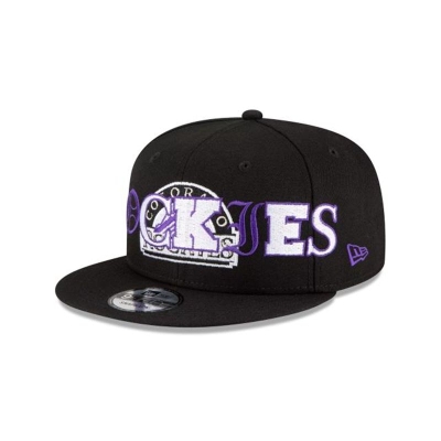 Sapca New Era Colorado Rockies MLB Mixed Font 9FIFTY Snapback - Negrii